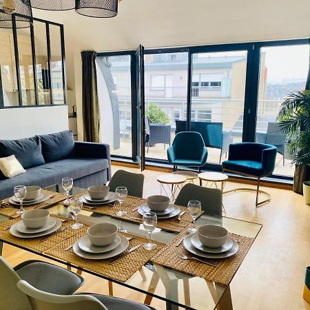 The Luxury Green Penthouse In City Center With Terrace And Free Parking Lüksemburg Dış mekan fotoğraf